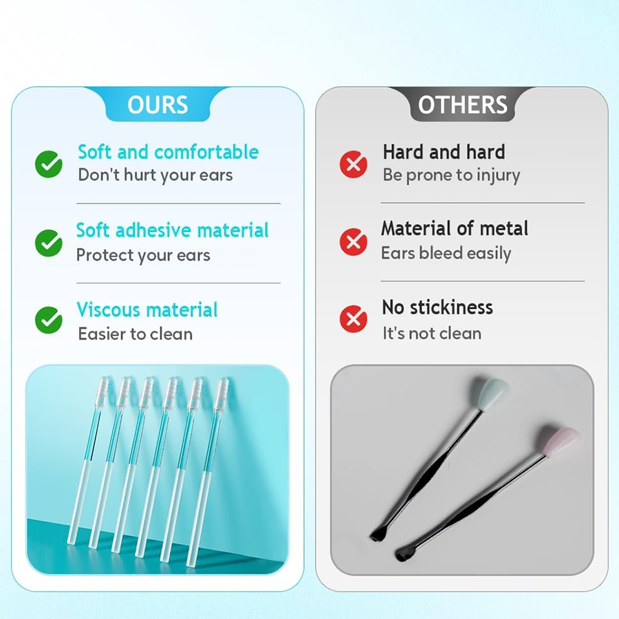 Sticky Ear Cleaning Sticks | Instantly Lifts Wax Out Without Pushing