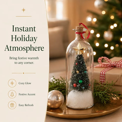🎅Mr. Christmas 8" Recordable Christmas Tree Message In A Bottle🎄