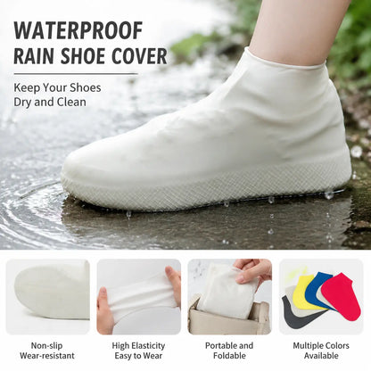 High-Elastic Waterproof Silicone Shoe Covers – Reusable Anti-Slip Rain Protectors with an Adaptive Stretch Fit