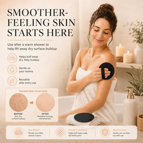 Scrub Bath Pads – Gently exfoliate, unclog pores, reveal brighter skin.