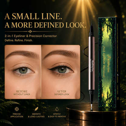 2-in-1 Liquid Eyeliner & Precision Corrector | Waterproof, 24-Hour Wear
