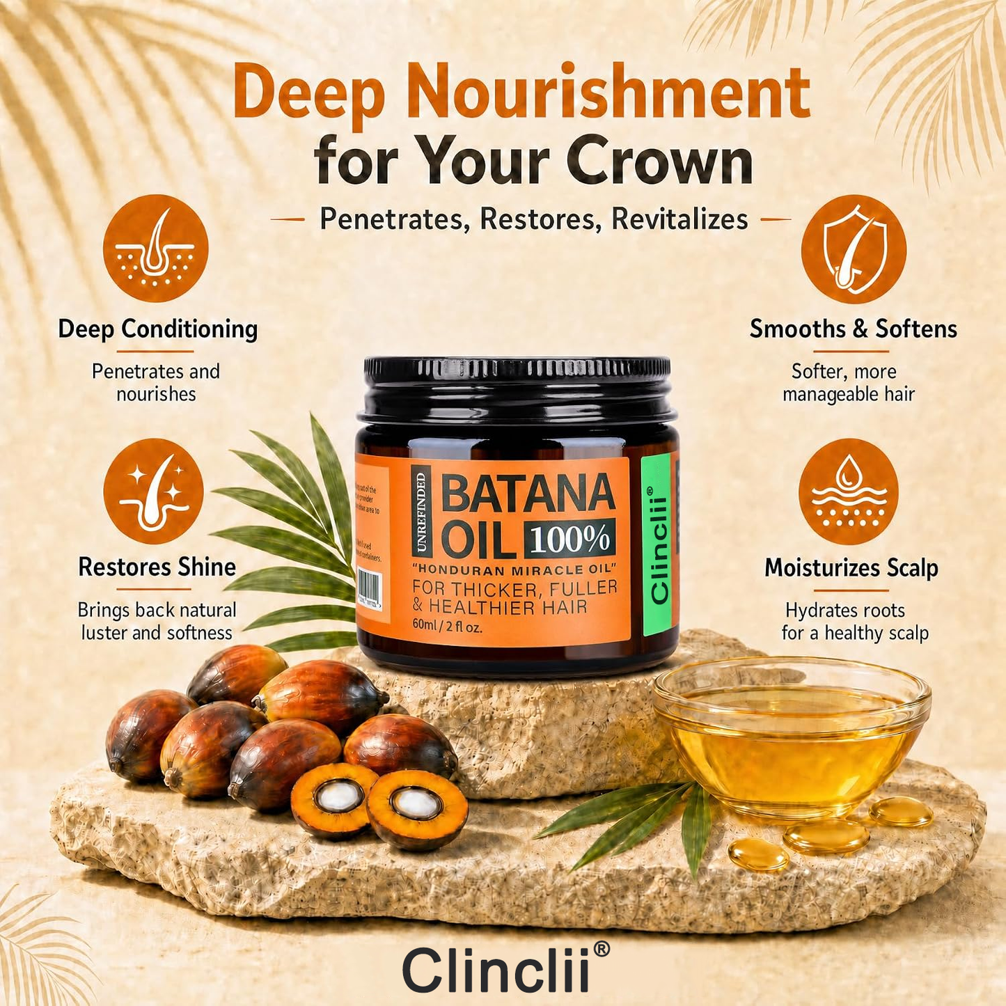 100% Raw Batana Oil Hair Mask for Hair Growth🌱 Sourced from Honduras