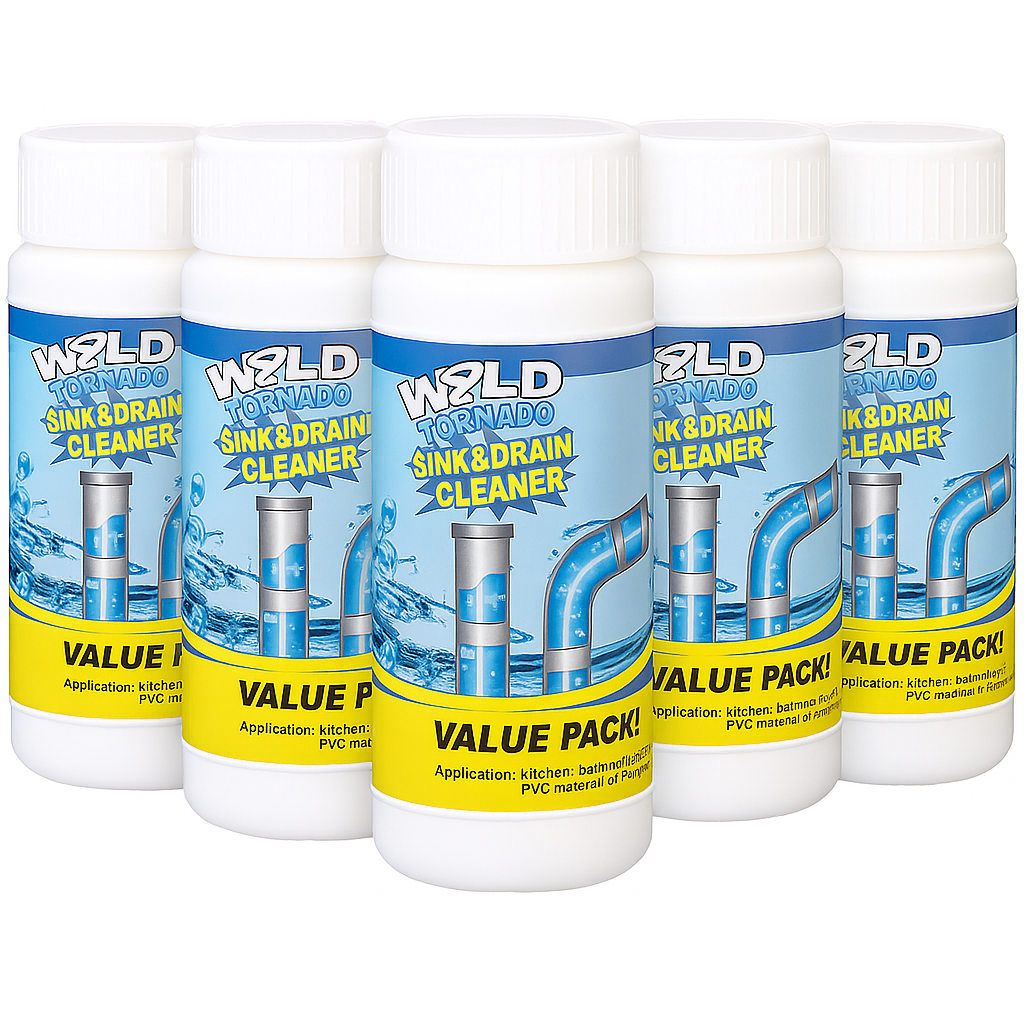 All-Purpose Drain Cleaner: safe, non-toxic & instantly unclogs pipes