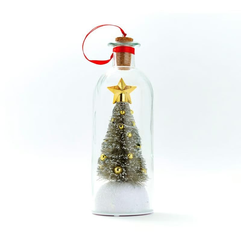 🎅Mr. Christmas 8" Recordable Christmas Tree Message In A Bottle🎄