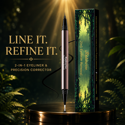 2-in-1 Liquid Eyeliner & Precision Corrector | Waterproof, 24-Hour Wear