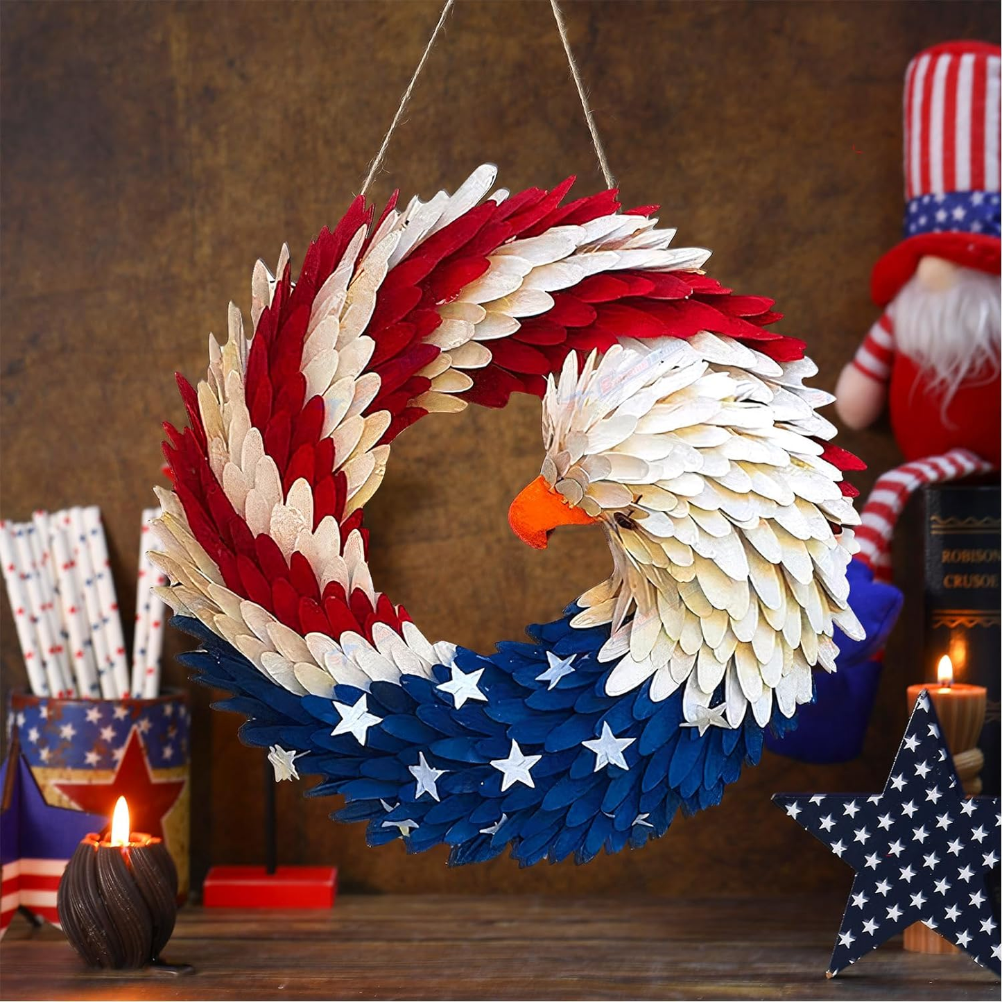 250th Anniversary Patriotic Wreath💖Not for Decoration, Made for Remembrance