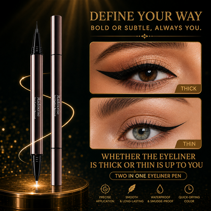2-in-1 Liquid Eyeliner & Precision Corrector | Waterproof, 24-Hour Wear