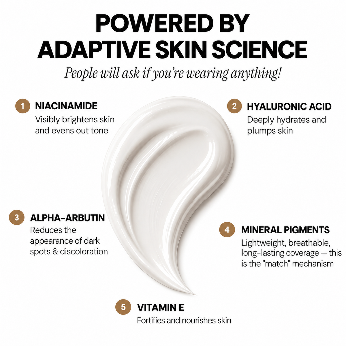 Smooth and radiant-looking complexion