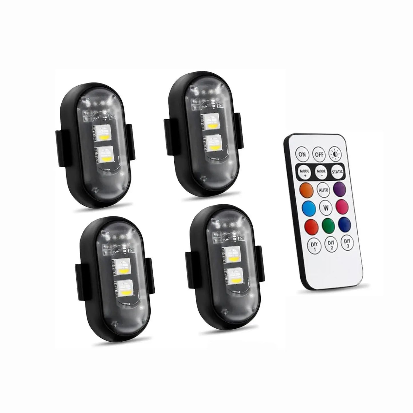 Universal Wireless Remote Control RGB LED Aircraft Strobe Lights