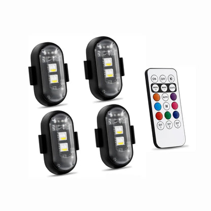 Universal Wireless Remote Control RGB LED Aircraft Strobe Lights