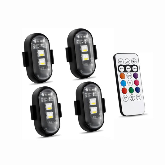 Universal Wireless Remote Control RGB LED Aircraft Strobe Lights