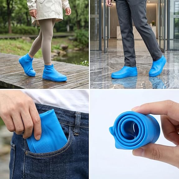 High-Elastic Waterproof Silicone Shoe Covers – Reusable Anti-Slip Rain Protectors with an Adaptive Stretch Fit
