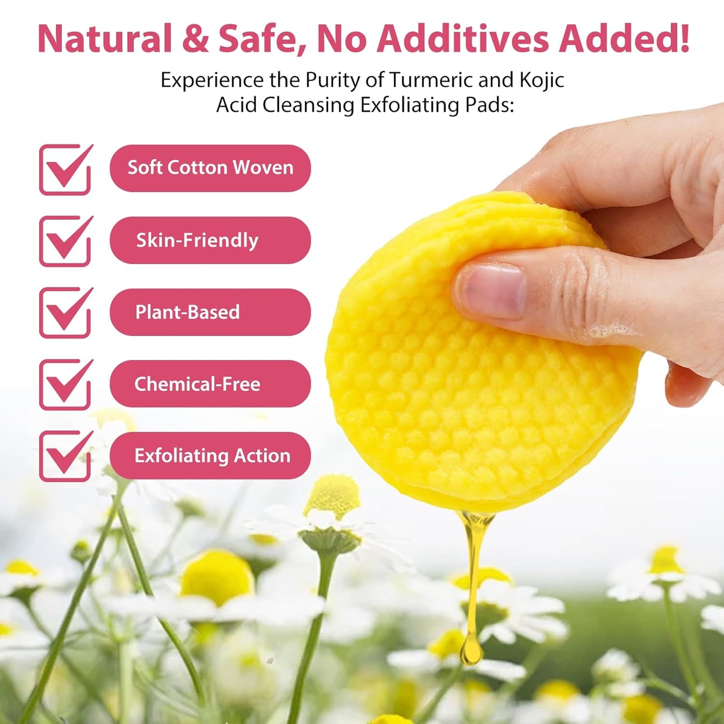 Turmeric & Kojic Acid Brightening Face Cleansing Pads