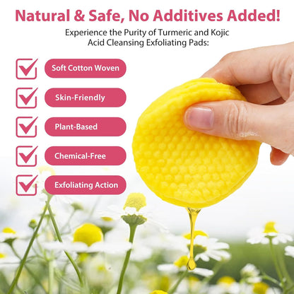 Turmeric & Kojic Acid Brightening Face Cleansing Pads
