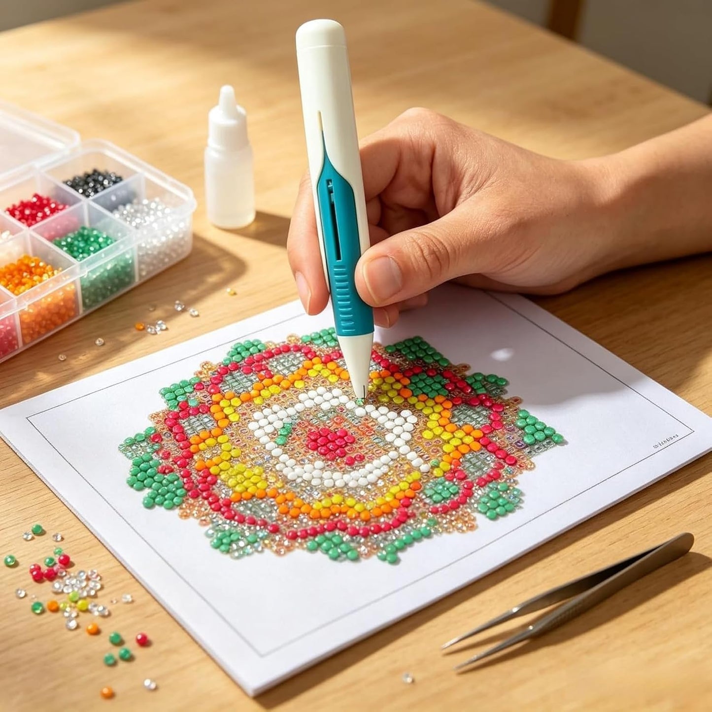 💎Automatic Diamond Painting Bead Dispenser(📦Buy 2 Sets, Get FREE Shipping)