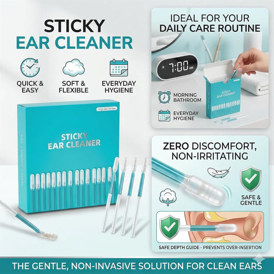 Sticky Ear Cleaner – Powerful Cleaning, Gentle on Ears