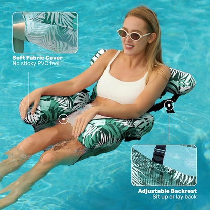🏊🏻‍♀️Inflatable Pool Float Chair, Free Pump Included🌊 | Free Shipping & Today's Limited Time Offer!