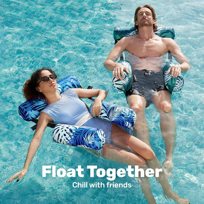 🏊🏻‍♀️Inflatable Pool Float Chair, Free Pump Included🌊 | Free Shipping & Today's Limited Time Offer!