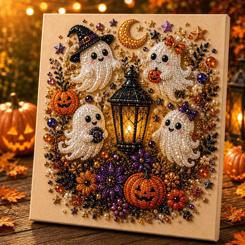 🔥Last 3 Hours: 60% Off👻✨ Halloween Pearl Art DIY Kit – Turn Tiny Pearls into Spooky-Cute Magic