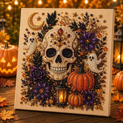 🔥Last 3 Hours: 60% Off👻✨ Halloween Pearl Art DIY Kit – Turn Tiny Pearls into Spooky-Cute Magic