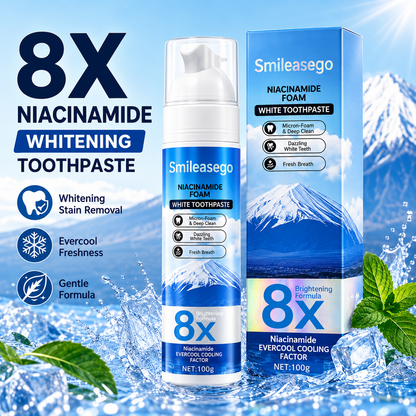 Niacinamide Foaming Whitening Toothpaste 8X