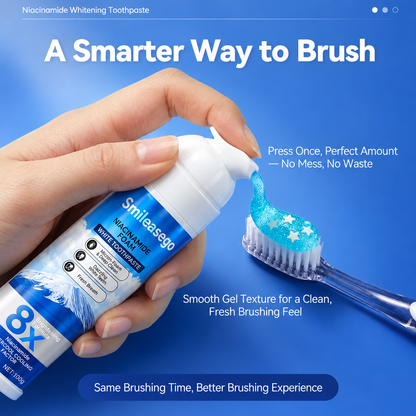 Niacinamide Foaming Whitening Toothpaste 8X
