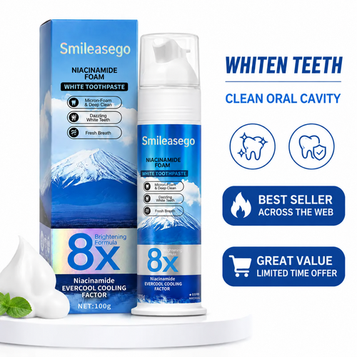 Niacinamide Foaming Whitening Toothpaste 8X