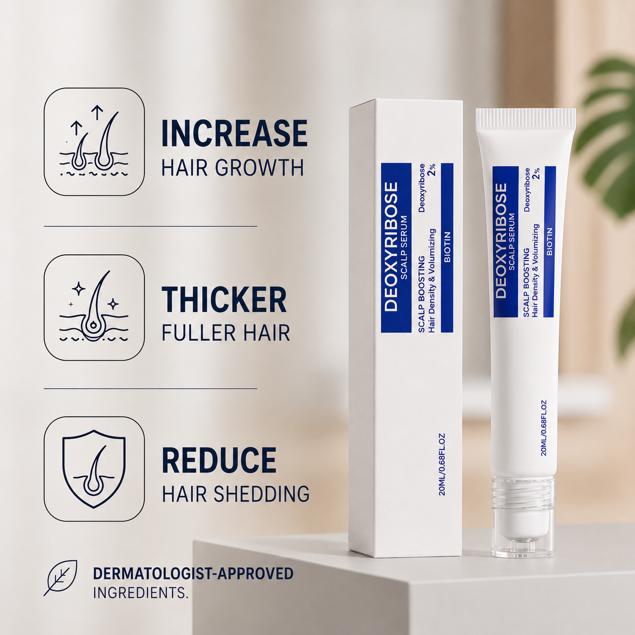 Deoxyribose Scalp Serum | For Fuller-Looking Hair
