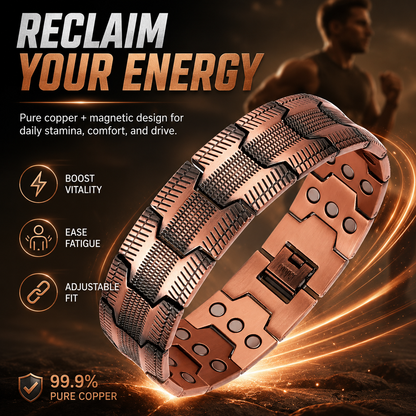 🔥LAST DAY 70% OFF🔥Copper magnetic bracelet — Relieve fatigue and promote blood circulation