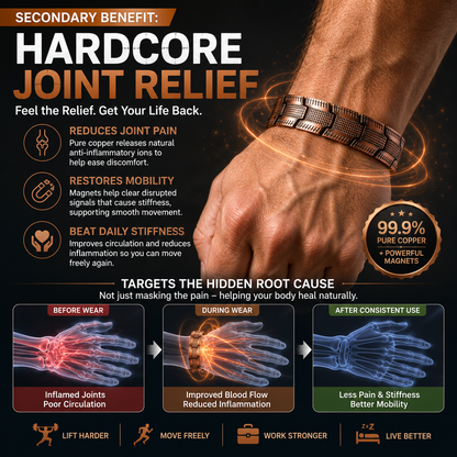 🔥LAST DAY 70% OFF🔥Copper magnetic bracelet — Relieve fatigue and promote blood circulation