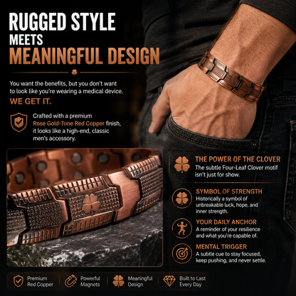 🔥LAST DAY 70% OFF🔥Copper magnetic bracelet — Relieve fatigue and promote blood circulation