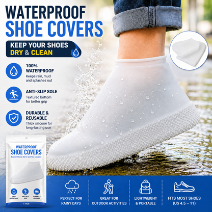 High-Elastic Waterproof Silicone Shoe Covers – Reusable Anti-Slip Rain Protectors with an Adaptive Stretch Fit
