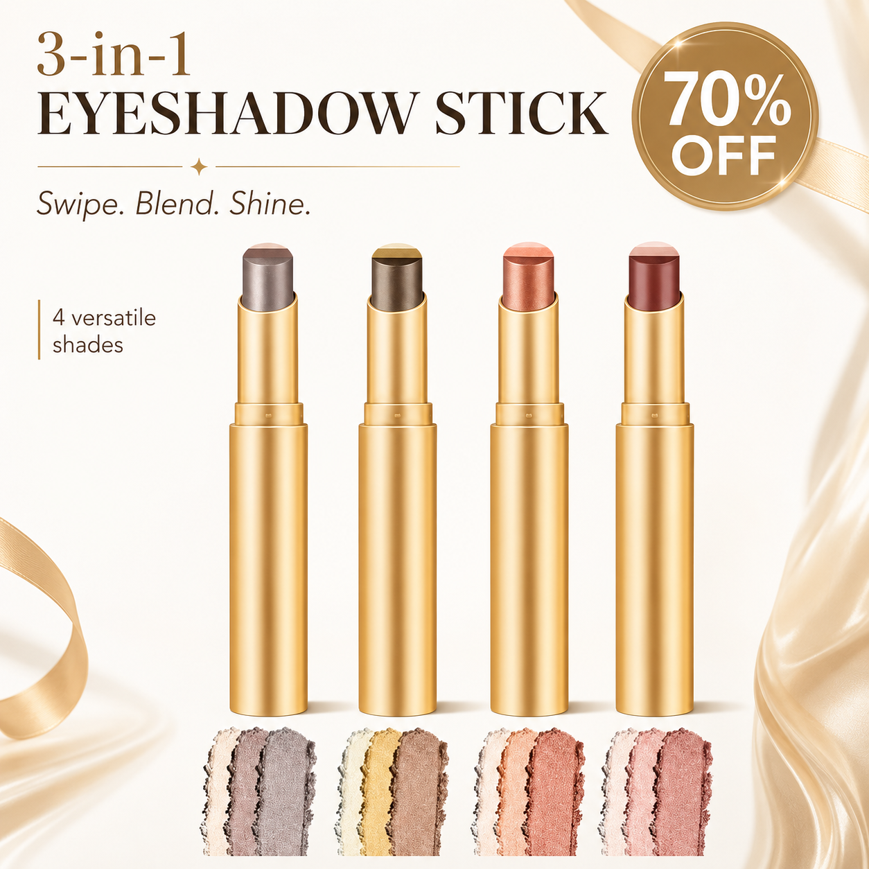 🔥Final 3 hours 75% off✨3-Color Eyeshadow Stick Set