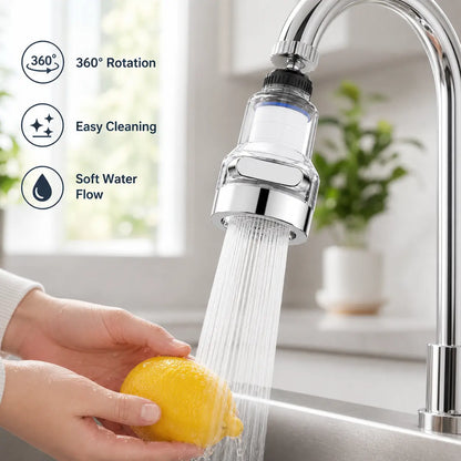 360° Rotating High-Pressure Faucet Filter with 3 Water Modes & Easy Installation