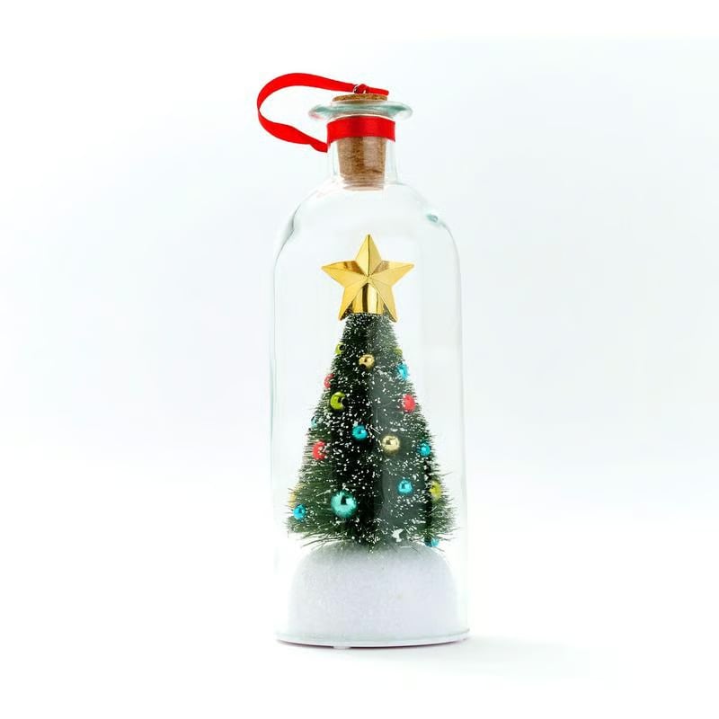🎅Mr. Christmas 8" Recordable Christmas Tree Message In A Bottle🎄