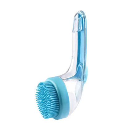 2-in-1 Press-to-Dispense Dog Bath & Grooming Brush