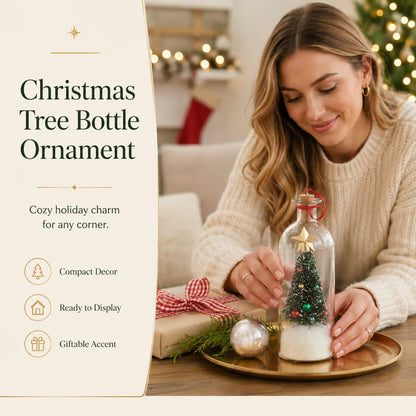 🎅Mr. Christmas 8" Recordable Christmas Tree Message In A Bottle🎄