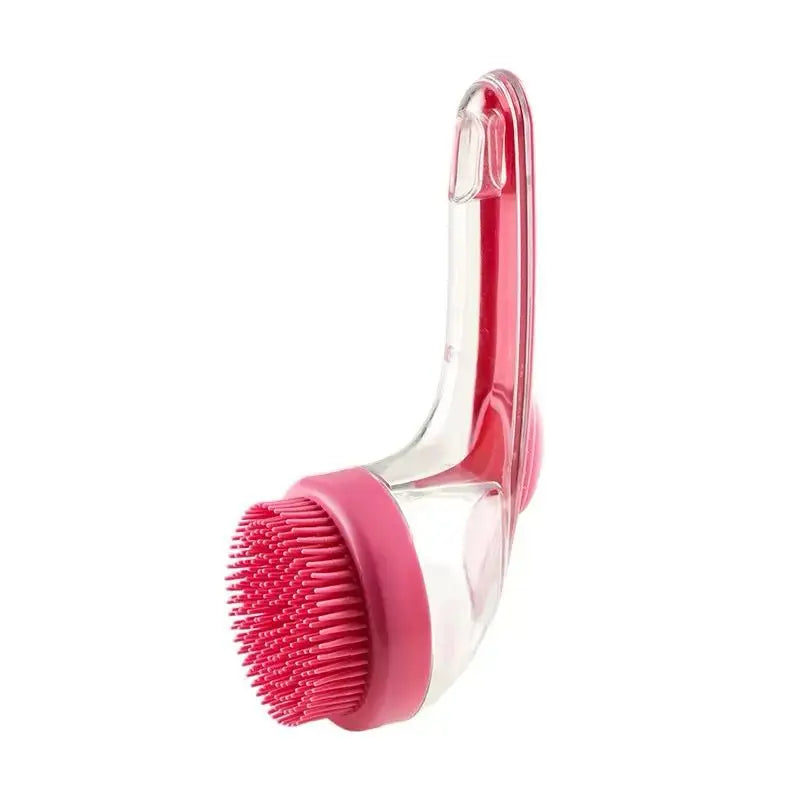 2-in-1 Press-to-Dispense Dog Bath & Grooming Brush