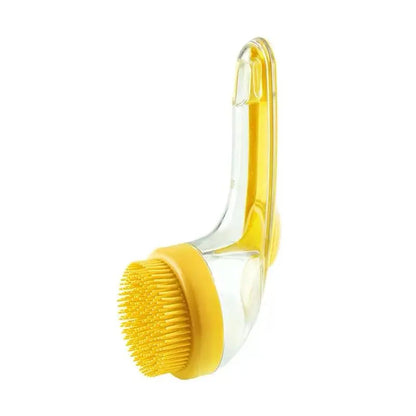 2-in-1 Press-to-Dispense Dog Bath & Grooming Brush